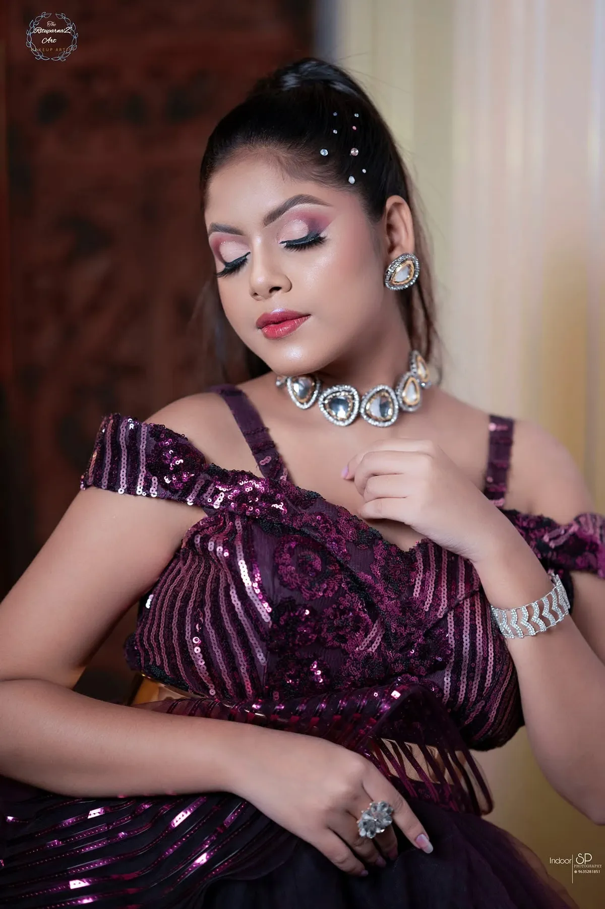 Party Makeup previous work by Rituparna'z Makeup Art & Academy